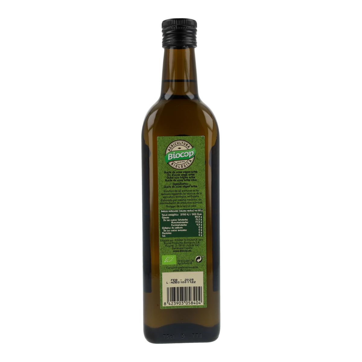 Aceite de Oliva virgen extra Hojiblanca Biocop 75 cl