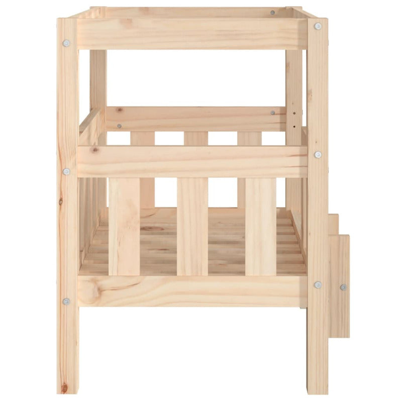 Vidaxl Cama Para Perros Madera Maciza De Pino 65,5x50,5x70 Cm_5