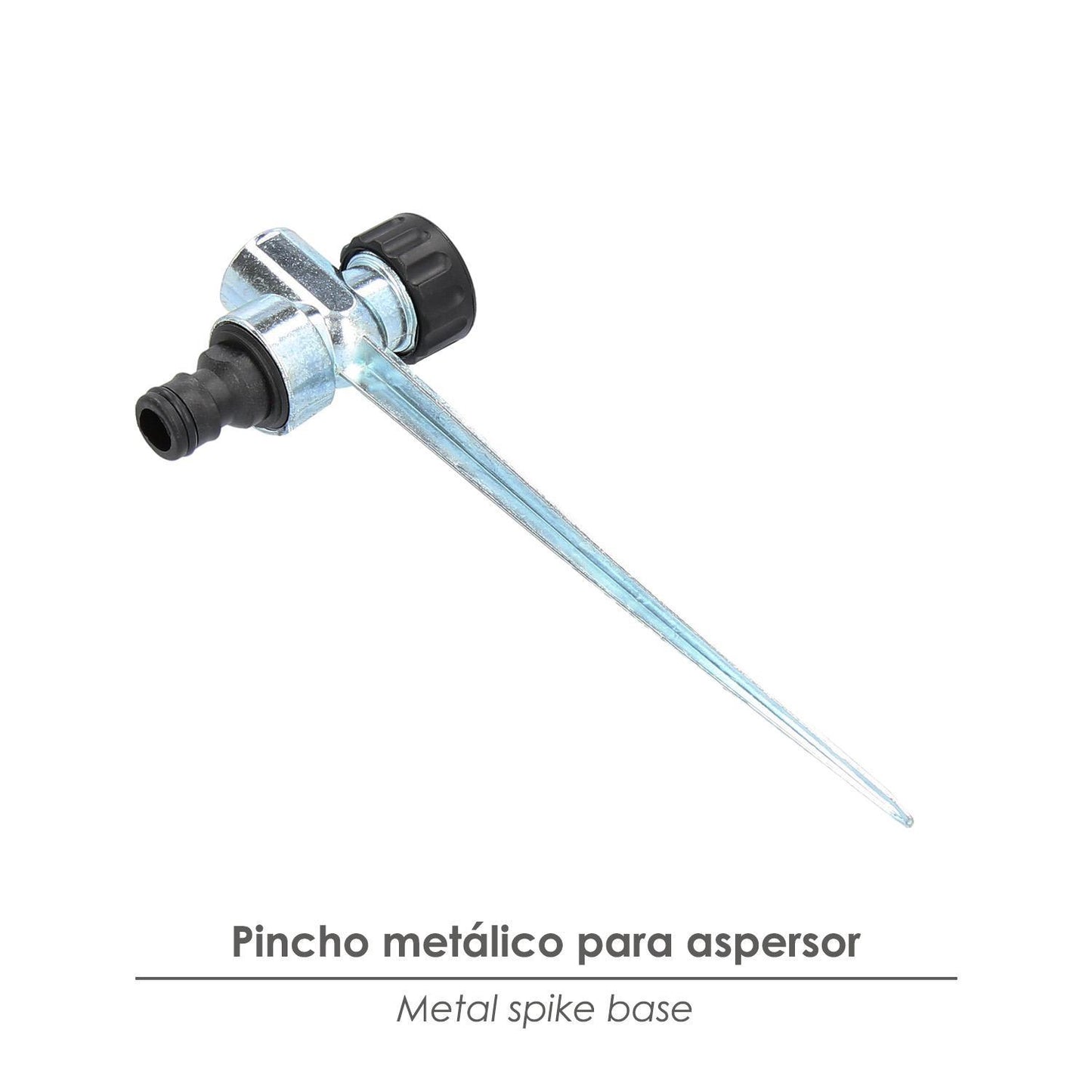 Pincho Para Aspersor Metalico Saturnia Con Racord Manguera_3