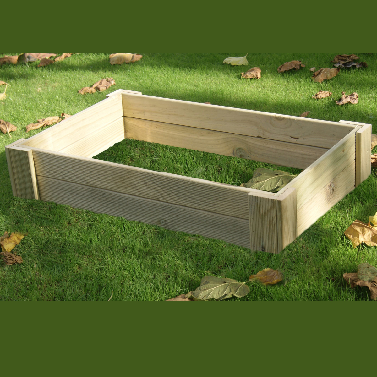 Cajón De Cultivo Kaira. Altura De 20 Cm. Sin Base. Vidahuerto 120x120x20 Cm.