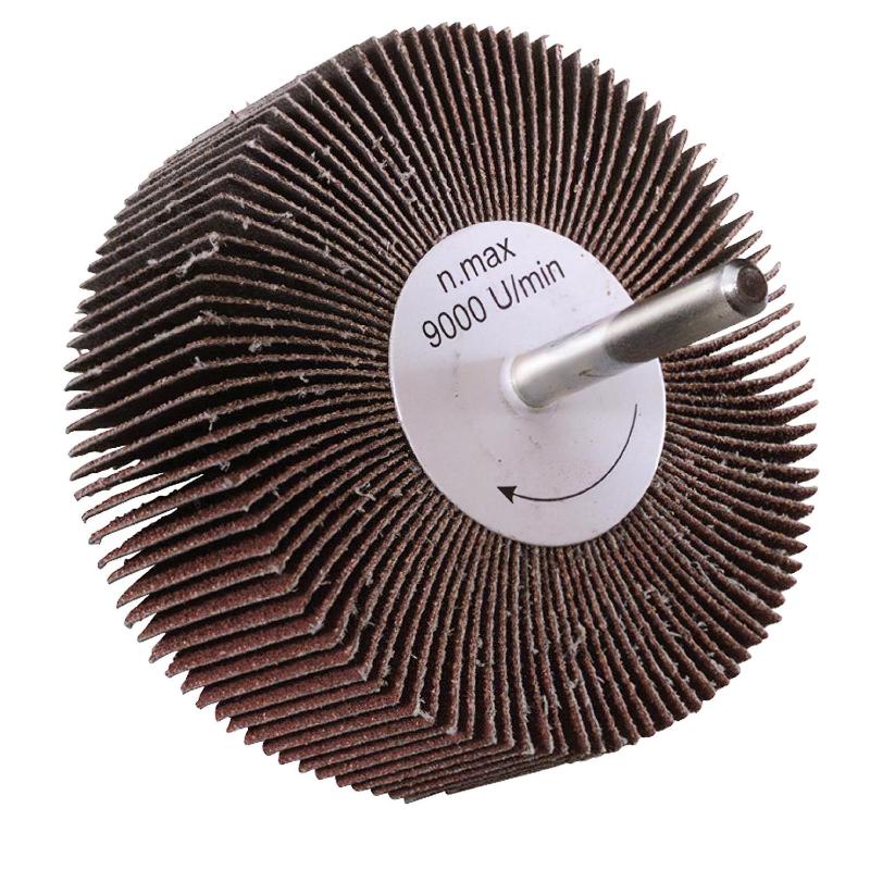 Abanico Lija Grano 40 Medida Ø 80 X 40 Mm. Disco Abrasivo Laminas, Ruedas Mil Hojas, Ruedas Abrasivas,lijado,desbaste,pulir_0