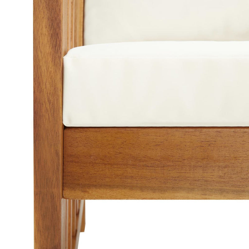 Vidaxl Muebles De Jardín 2 Piezas Con Cojines Madera Maciza De Acacia_5