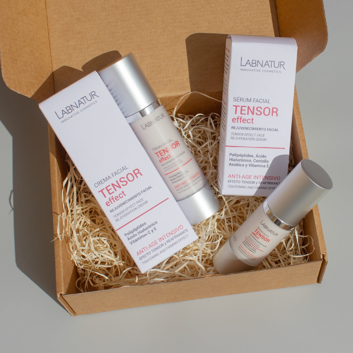 Pack Anti-Aging Tensor Effect Labnatur | Sérum Facial y Crema Facial | Polipéptidos y Ácido Hialurónico | Vegano_4