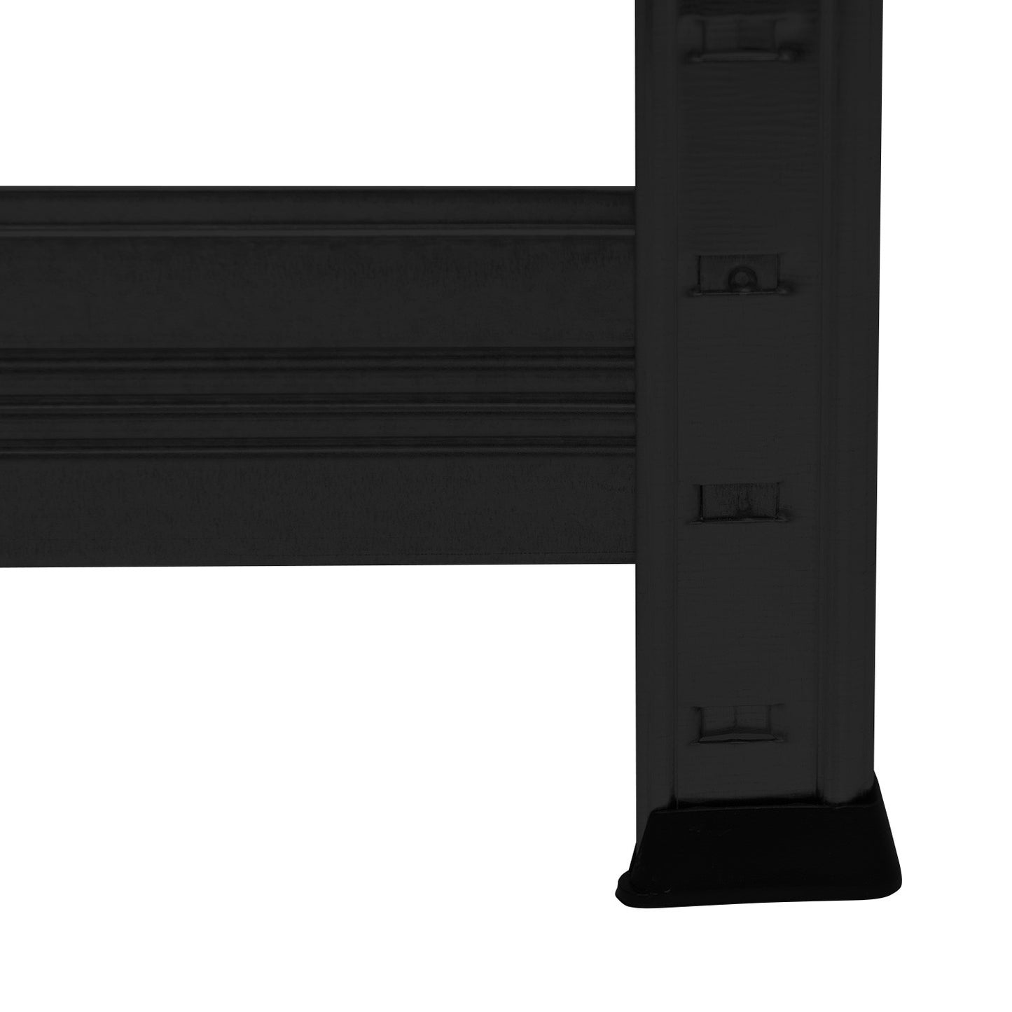 Estantería Modular Negra Con 5 Baldas Ajustables 180x120x60cm 1250kg 7house_5