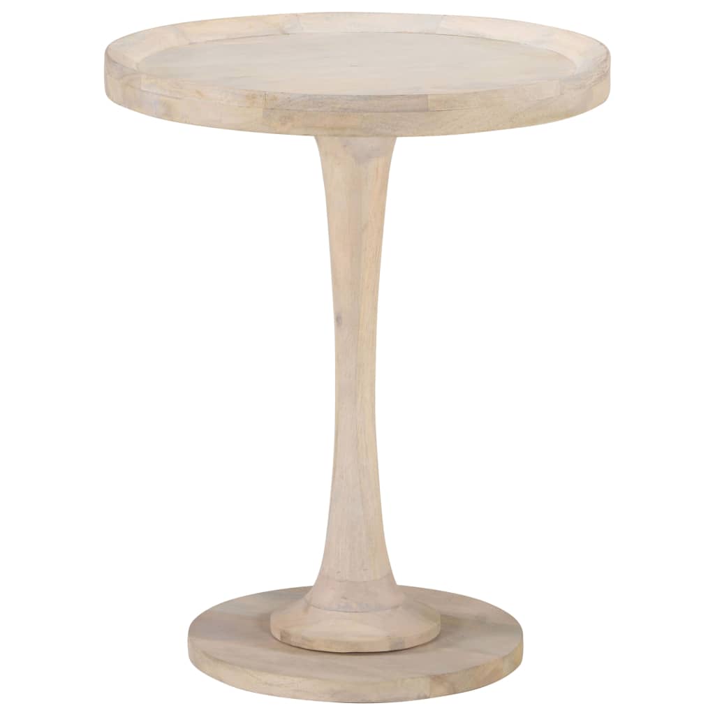 Mesa Auxiliar De Madera Maciza De Mango Ø60x75 Cm_4