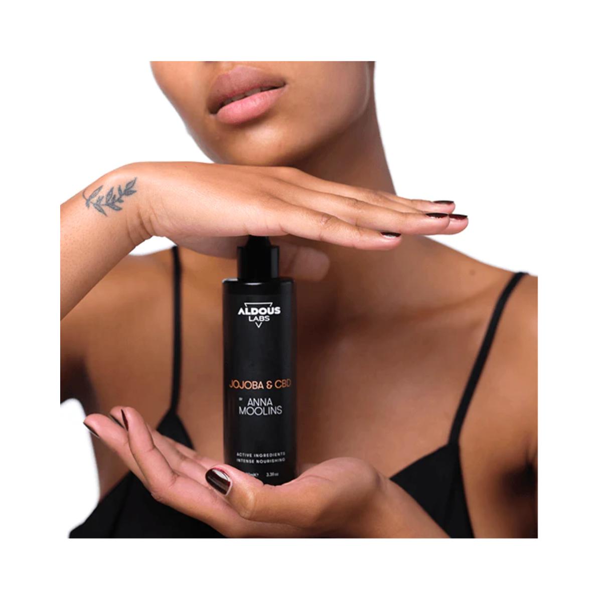 Aceite de Jojoba 100% Puro Enriquecido con CBD, 100 ml. Aldous Labs