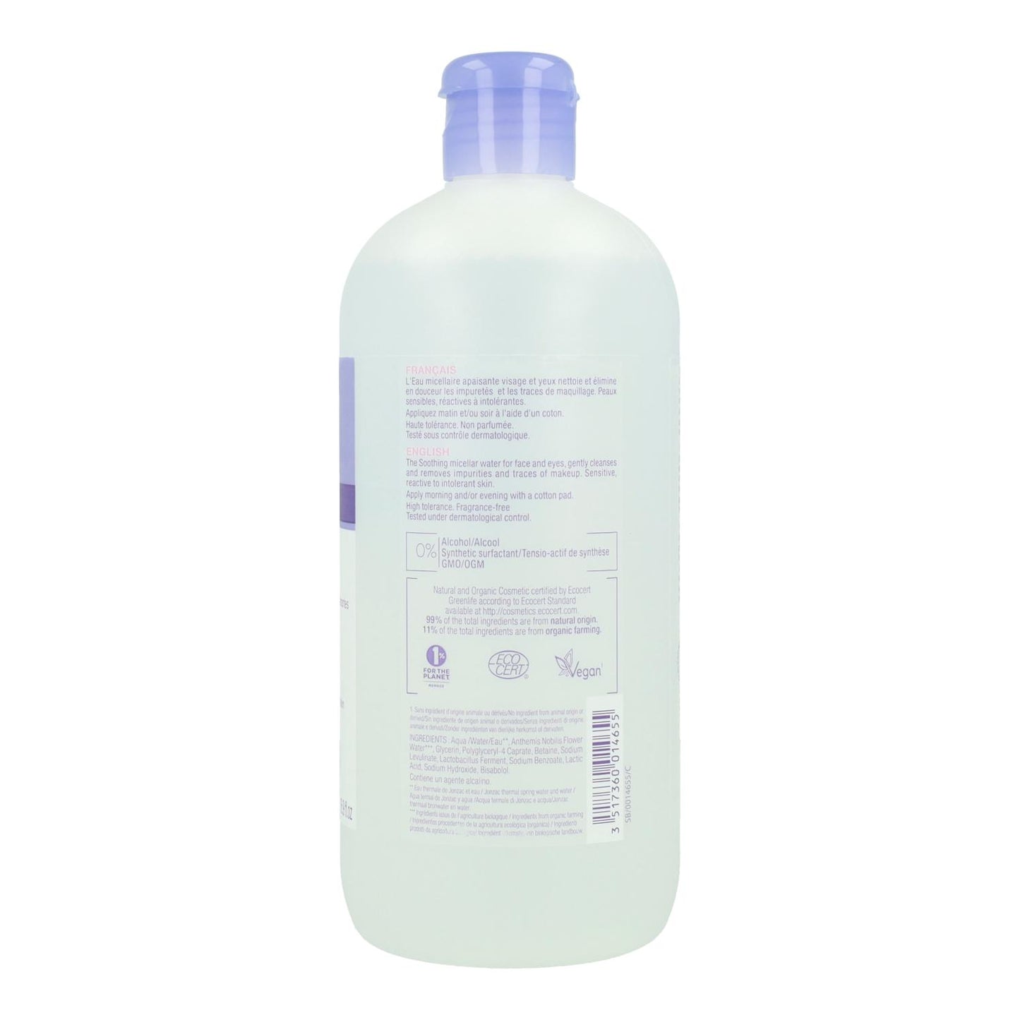 Agua Micelar Calmante Reactive Eau Thermale JONZAC 500 ml