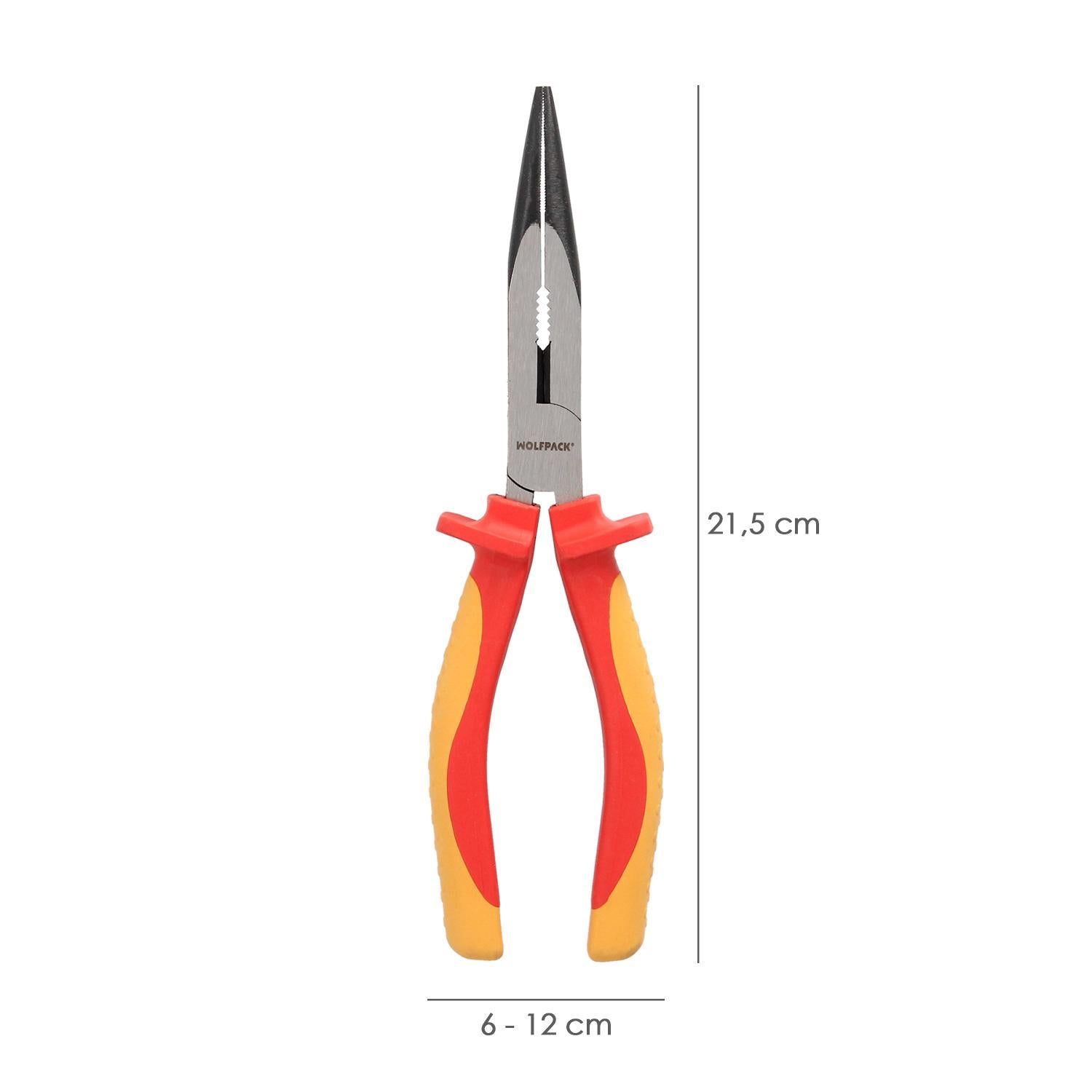 Alicates Boca Recta 200 Mm. Mangos Aislados Acero Cromo Vanadio Pelacables, Corta Cables, Pelador Cables
