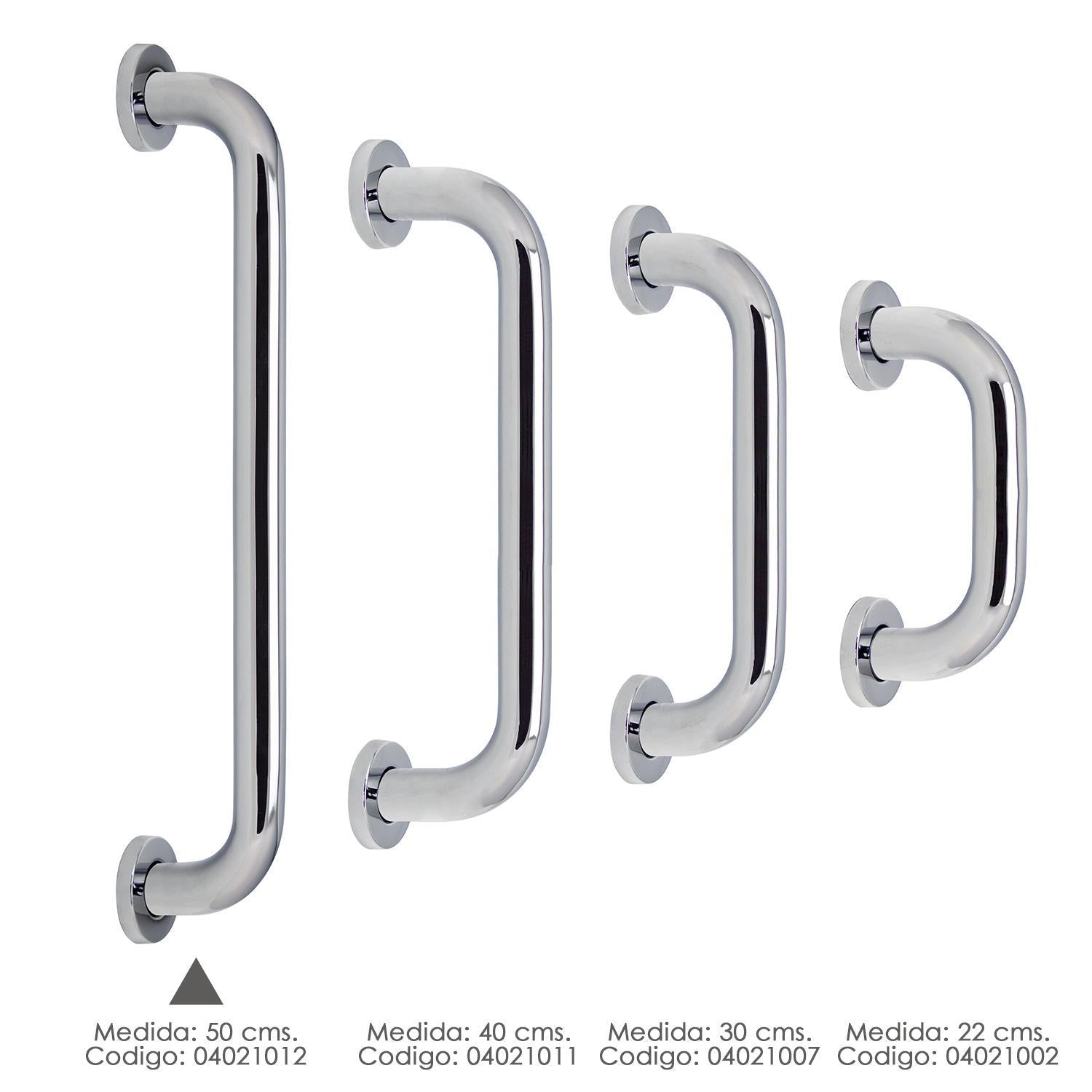 Agarre Ducha Maurer Cromo Brillo Ø 32 Mm. Longitud 50 Cm.