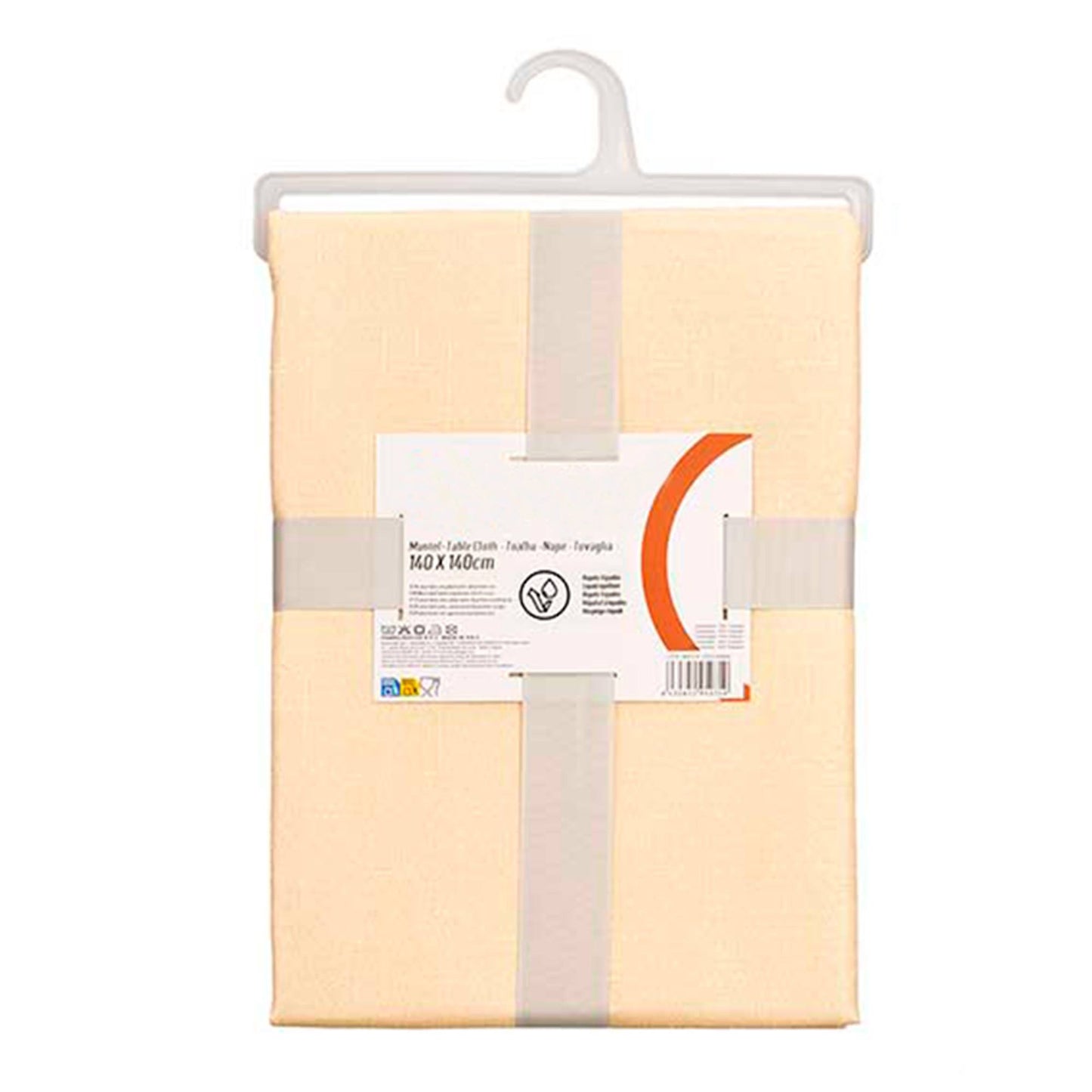 Mantel Poliester 140x140cm Beige Colección Kinvara