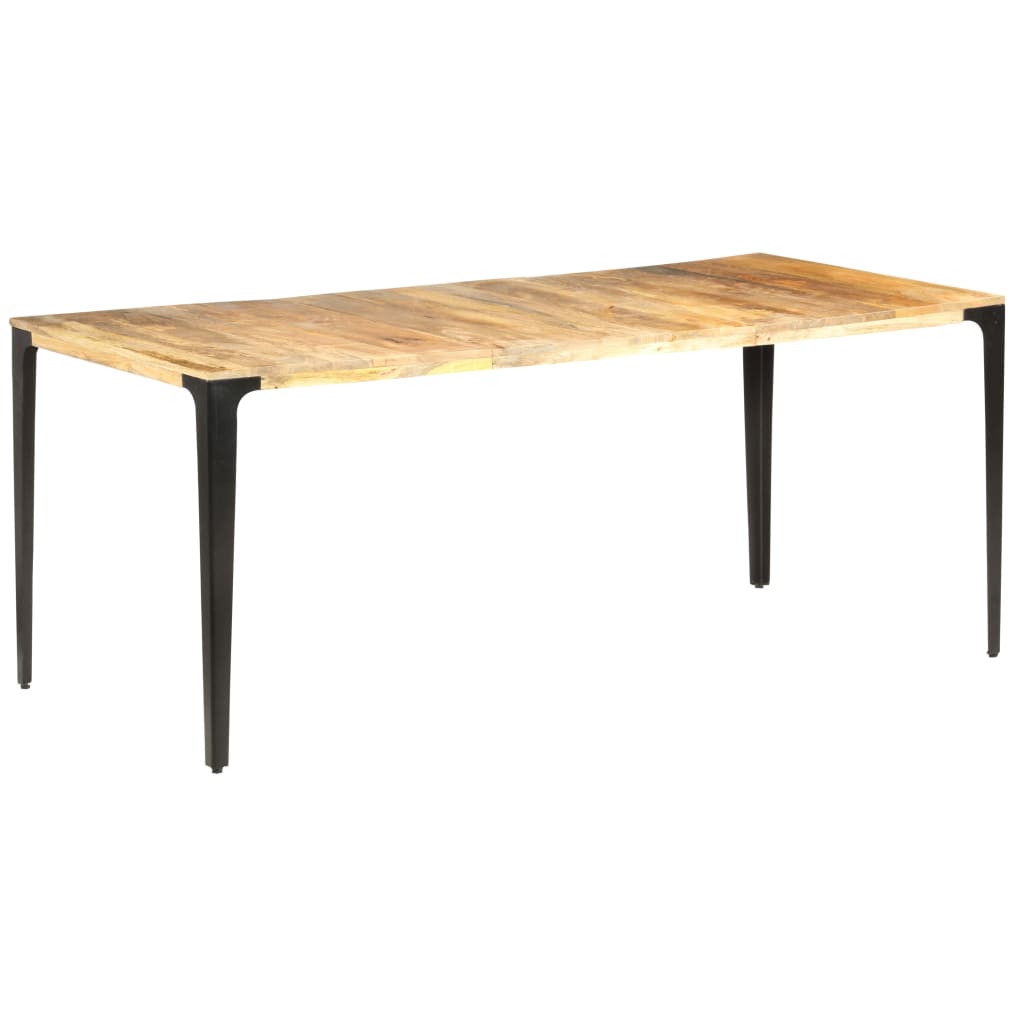 Mesa De Comedor De Madera Maciza De Mango 180x90x76 Cm_4