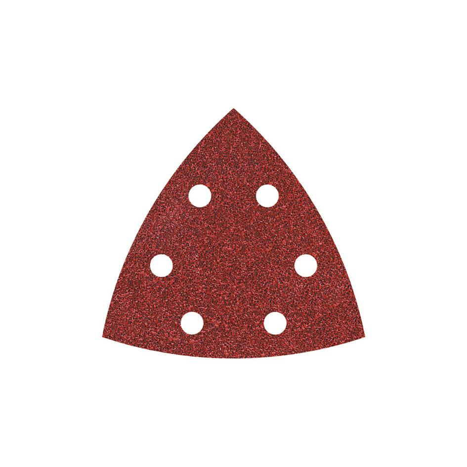 5 Hojas de lijar adhesivas Wolfcraft Grano 40 95 mm