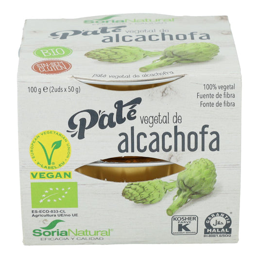 Pate Vegetal de Alcachofa Soria Natural 2 x 50 g