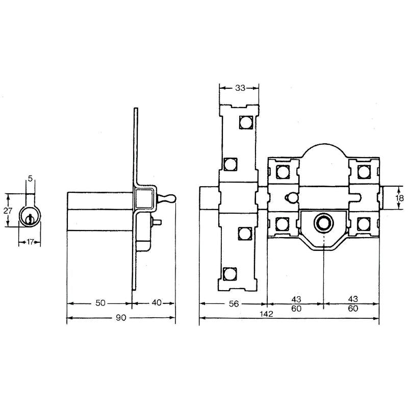 Cerrojo Fac 301-r/ 80-n Bombillo 70_1