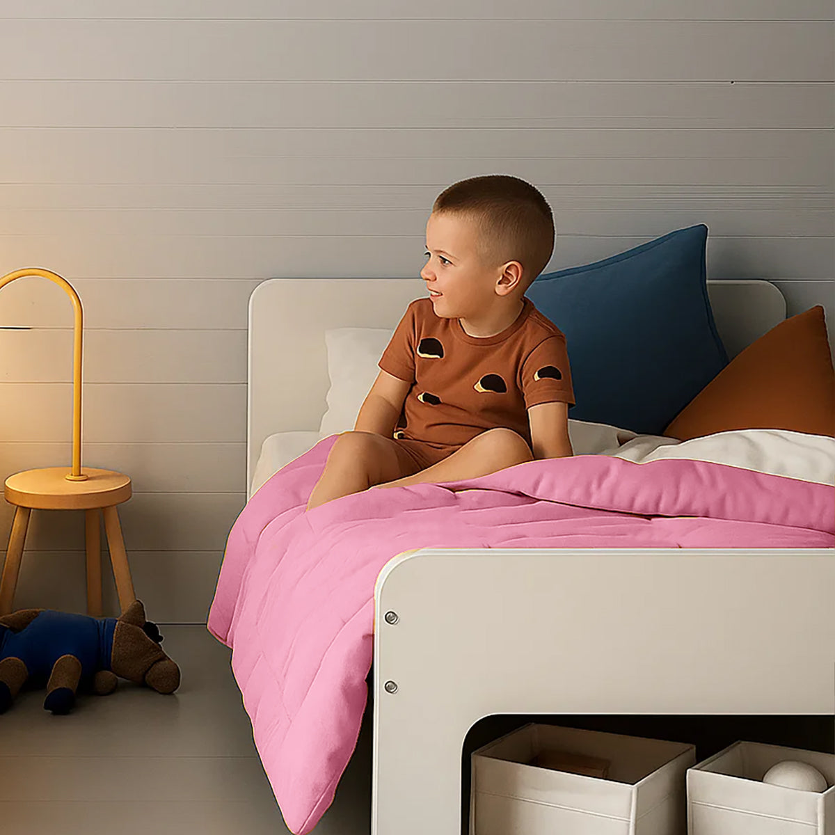 Edredón De Algodón Orgánico Rosa