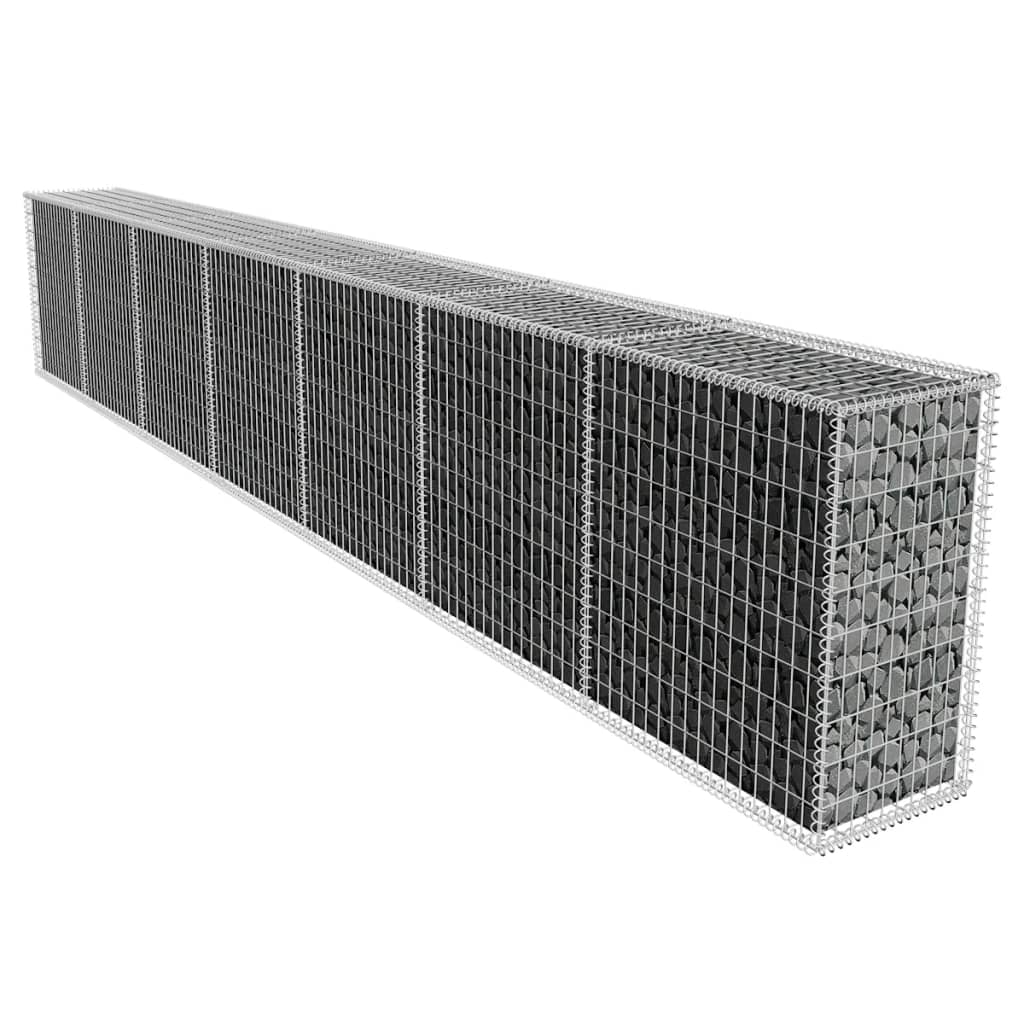 Muro De Gaviones Con Cubierta Acero Galvanizado 600x50x100 Cm / Vetonek_5