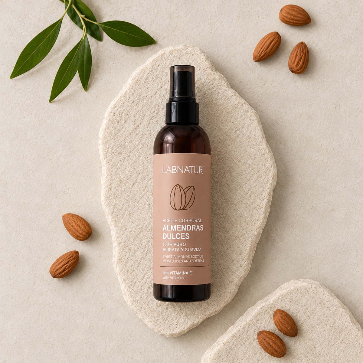 Aceite Corporal de Almendras Dulces Labnatur 200 ml | Hidrata y Suaviza | Piel Seca, Estrías y Cabello | Vegano_2