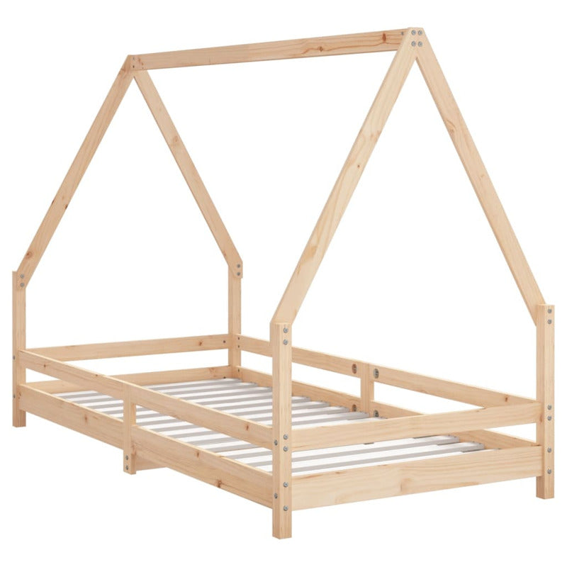 Vidaxl Estructura De Cama Infantil Madera Maciza De Pino 90x190 Cm_5