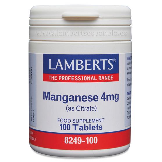 Manganeso Lamberts 100 tabletas