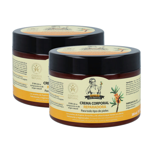 Pack 2x Crema corporal reparadora todo tipo de pieles Oma Gertrude 300 ml
