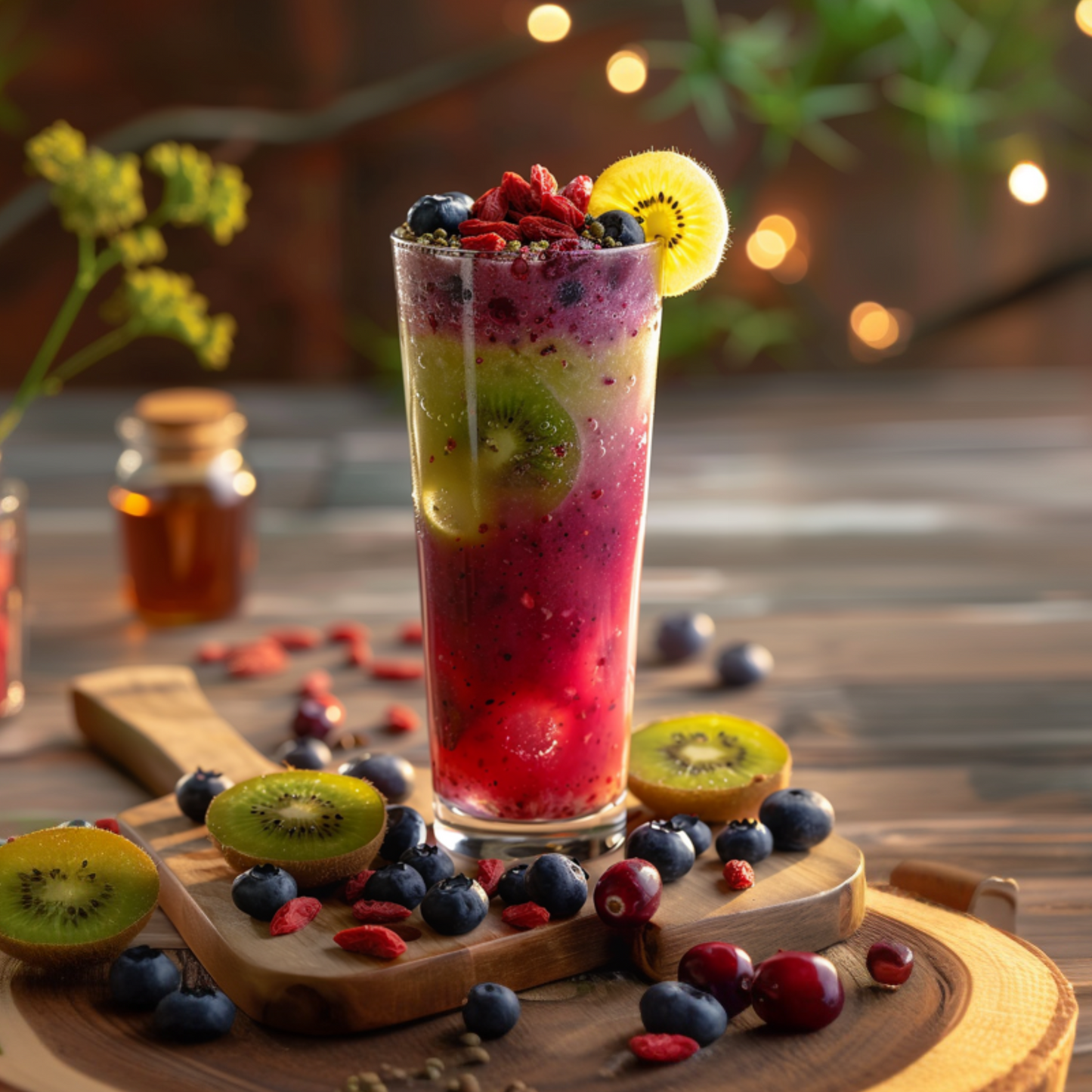 Mezcla Para Batidos - 8 Pzs - Actinidia Vaccinium Lycium - A25-40cm - ⌀9cm