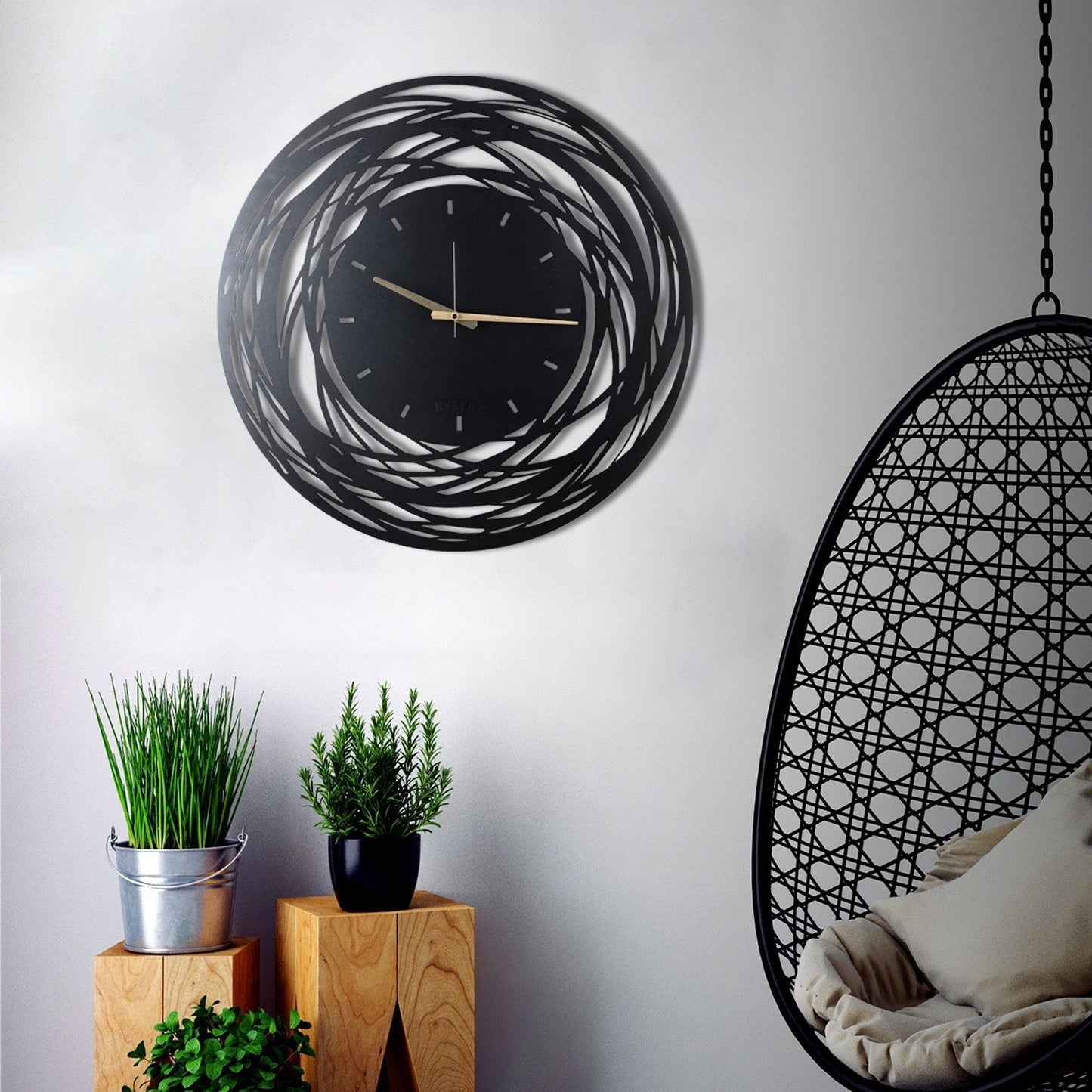Reloj De Pared Metal Rotacione 50x50_5