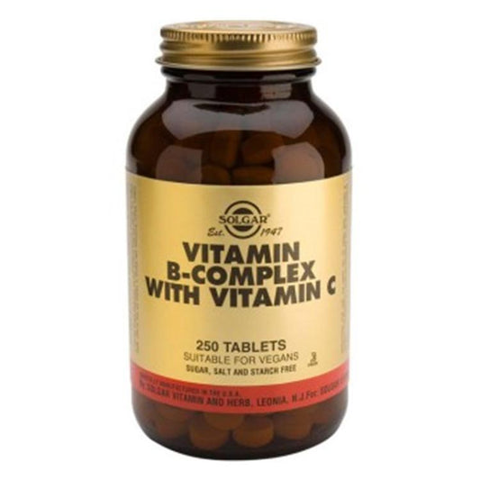 Vitamina B-Complex con Vitamina C 250 comprimidos-Solgar
