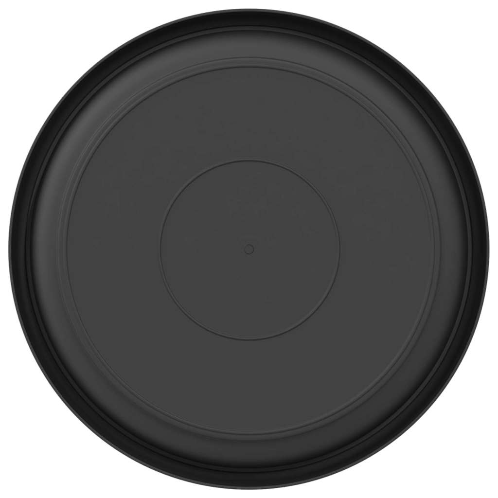 Bandeja Redonda Para Flores 24 Uds. Negro Ø 23,5 X 2,5 Cm_5