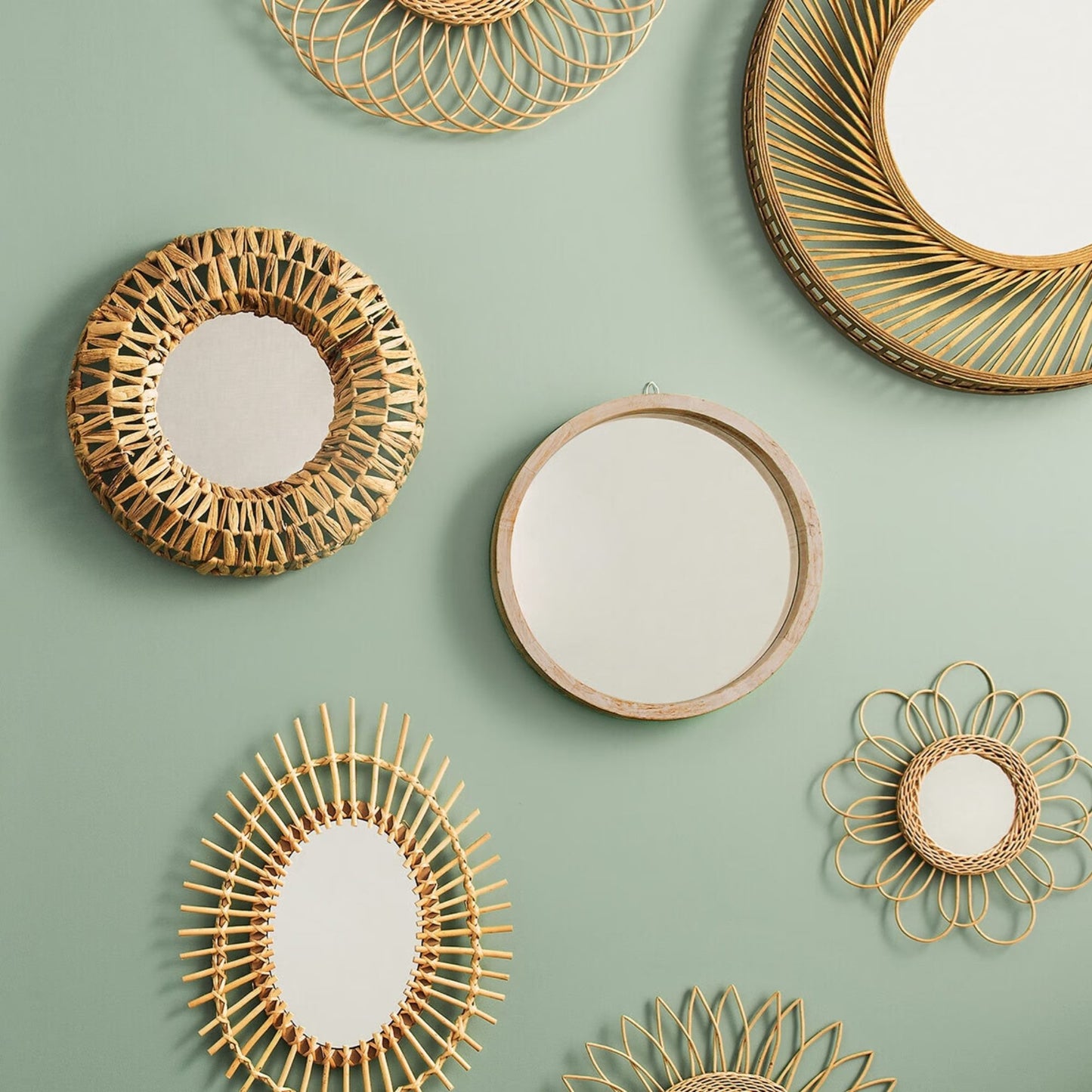 Espejo Trenzado Beatriz Diámetro Ø45x6