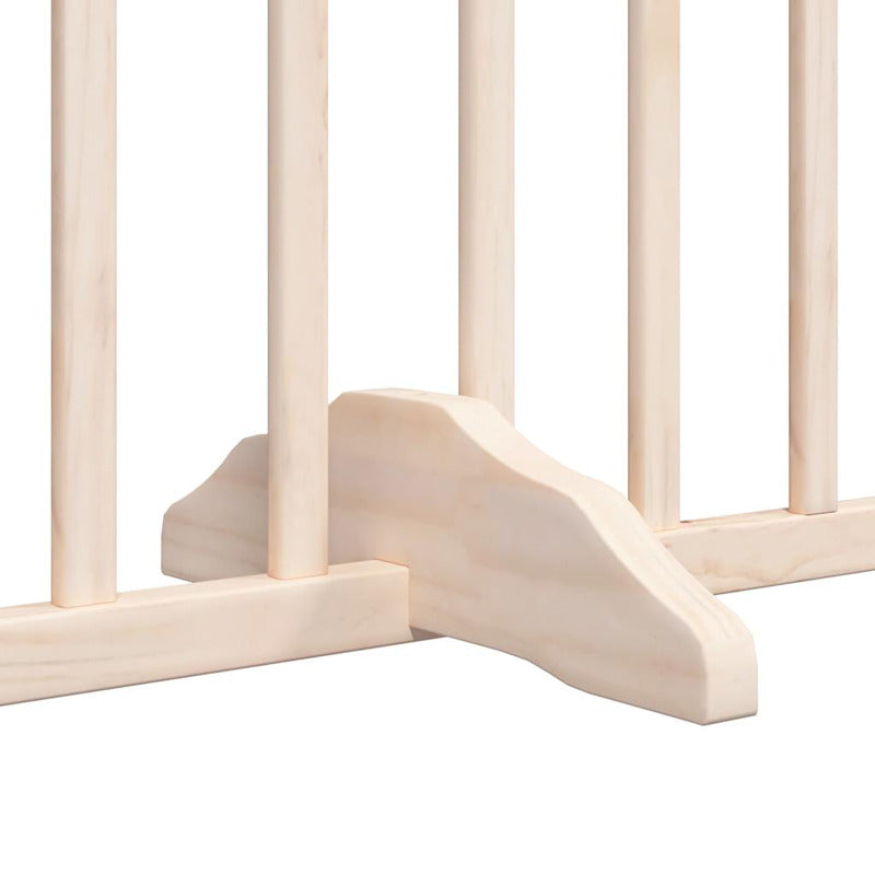 Vidaxl Puerta Para Perros Plegable 12 Paneles Madera De Álamo 960 Cm_5