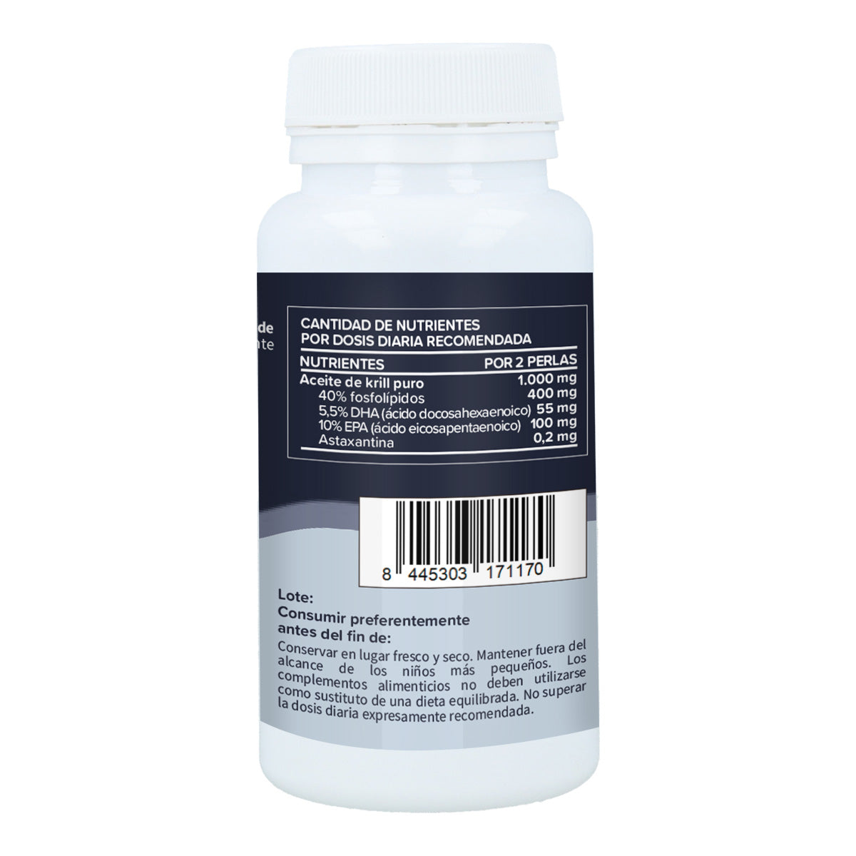 Aceite de Krill 500mg Planeta Huerto 60 Perlas