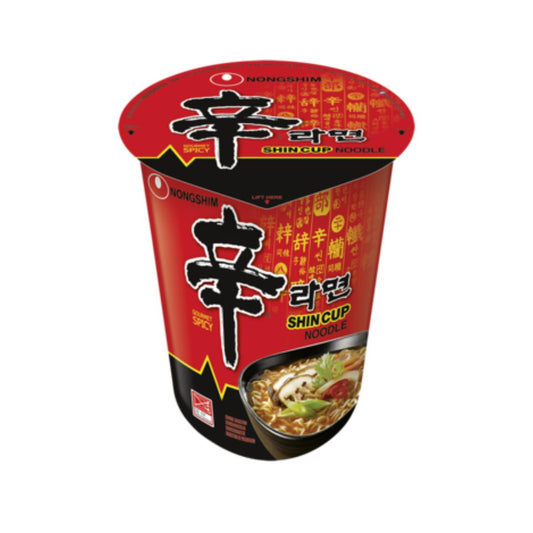 Bol de fideos instantáneos, picantes, (Shin Ramen) Nong Shim 68 g