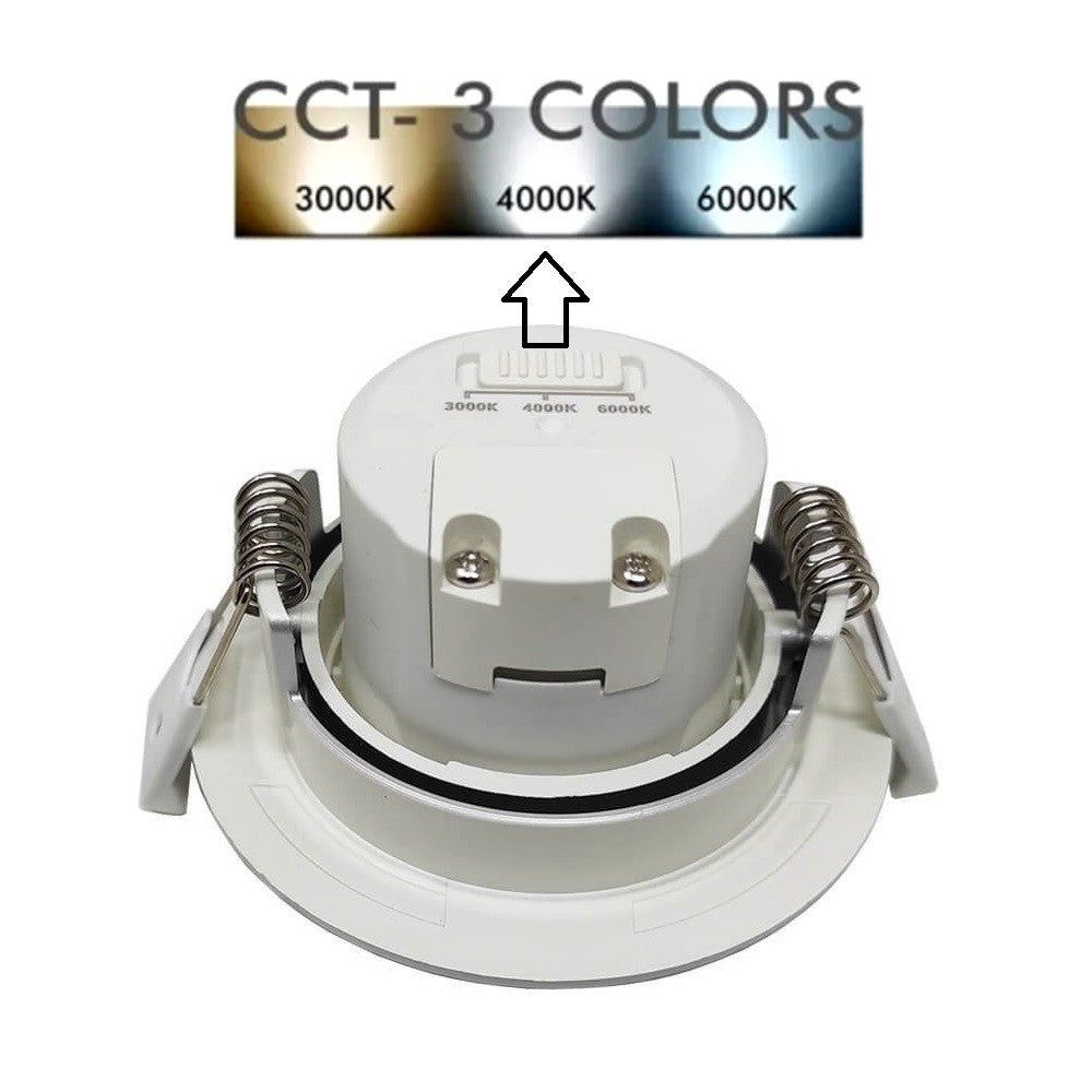 Downlight Led Koob, Osram Chip, 7w, Cct, Gold, 3000-4000-6000k_4