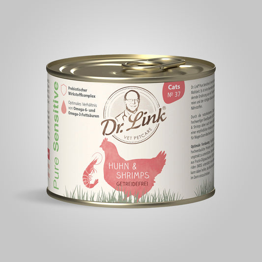 Lata De Comida Húmeda Para Gato - Pollo Y Camarones 100% Natural