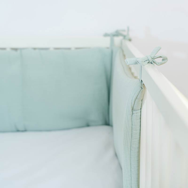 Barrera De Cuna En Algodón Bio Verde
