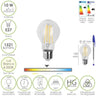 Bombilla Led Filamento Standar Rosca E27. 10 Watt. Equivale A 80 Watt. 1521 Lumenes. Luz Neutra 4000º K.