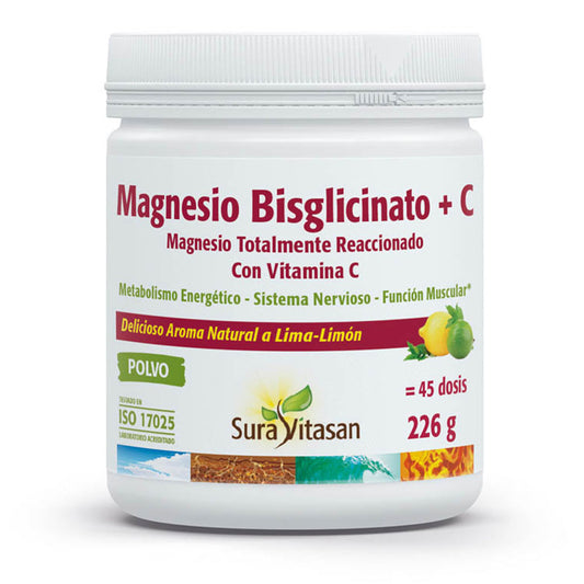 Magnesio Bisglicinato + C, Sura Vitasan, 226 gr