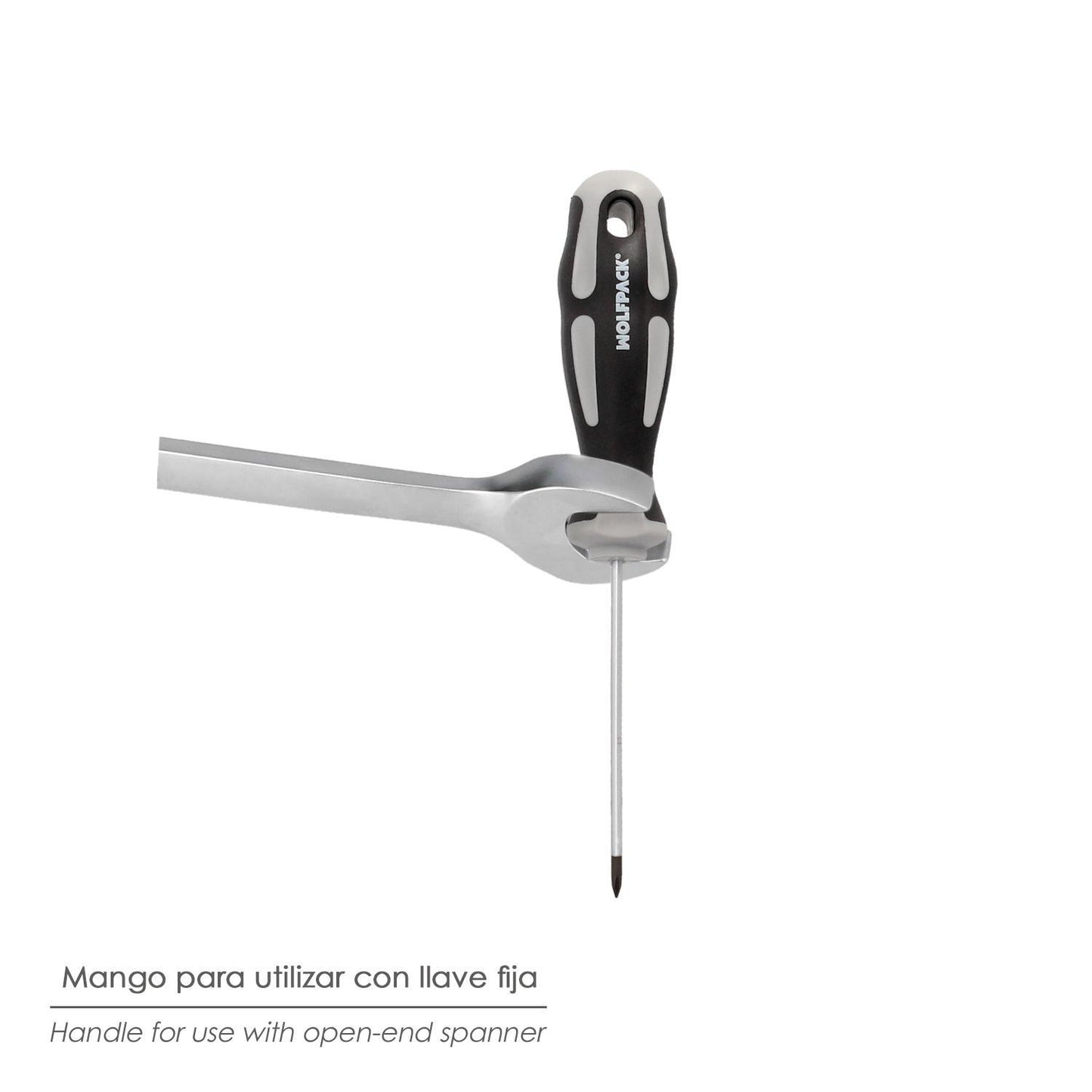 Destornillador Phillips Acero S2 Mango Tpr Bimaterial. Medida Ph 1 X Ø 5,0 X 100 Mm. Din5262.