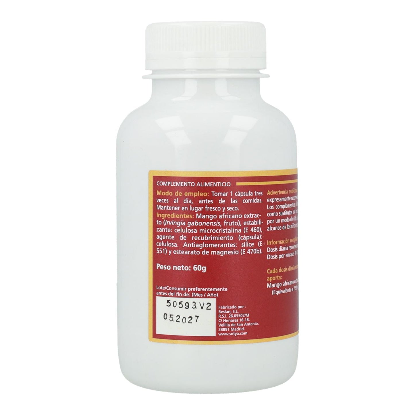 Mango Africano Sotya 120 Vcaps