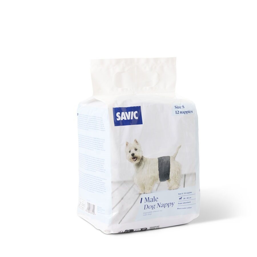Savic 12 Pañales Perro Macho S 26-40cm_0