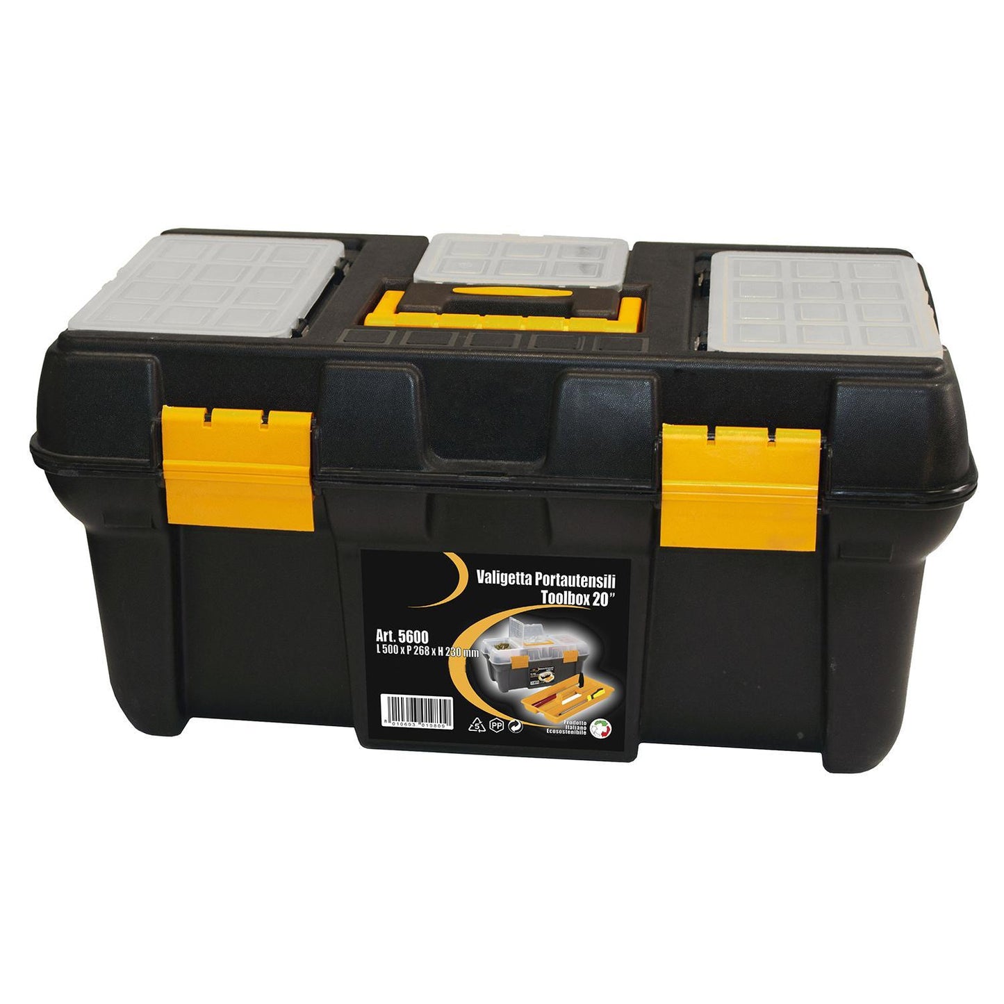 Caja Herramientas Polipropileno 500x268x230 Mm. Caja Almacenaje, Malentin Organizador, Organizador Plastico_0