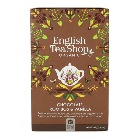Té Rooibos Chocolate y Vainilla Bio English Tea Shop 40 g