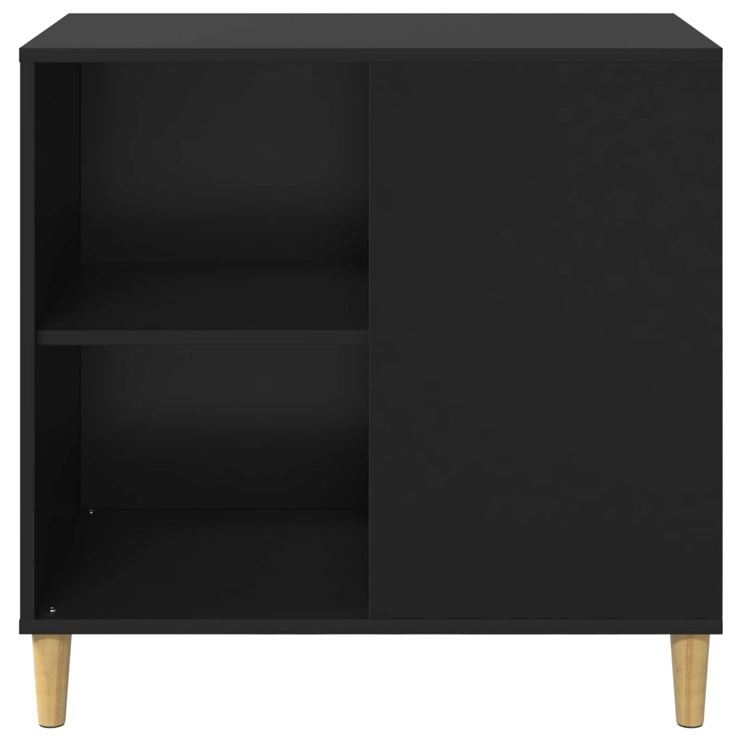 Casa Para Gatos Negro 72 X 42.5 X 70 Cm Madera De Ingeniería_5