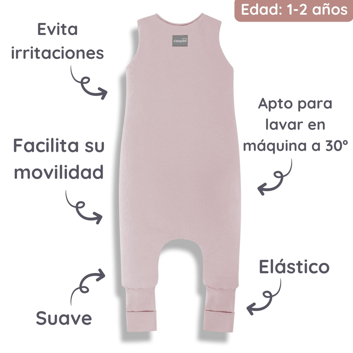 Sacos De Dormir Con Piernas T-s Jersey Algodón Grey