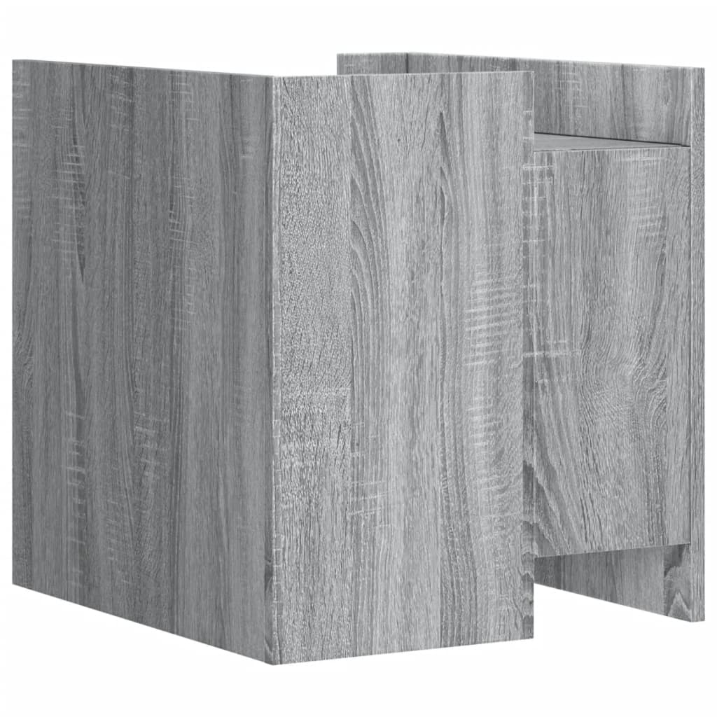 Mesita De Noche Madera De Ingeniería Gris Sonoma 45x50x50 Cm_4