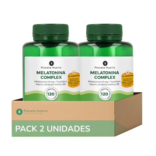 Pack 2x Melatonina complex Planeta Huerto 120 caps