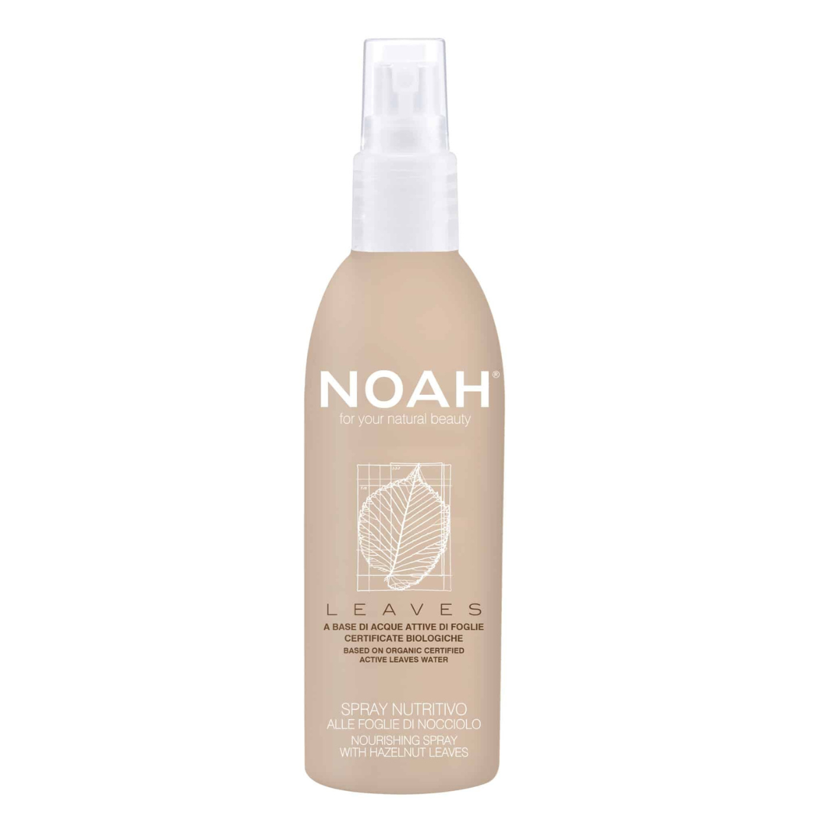 Leaves spray alisante de avellana Noah 150 ml