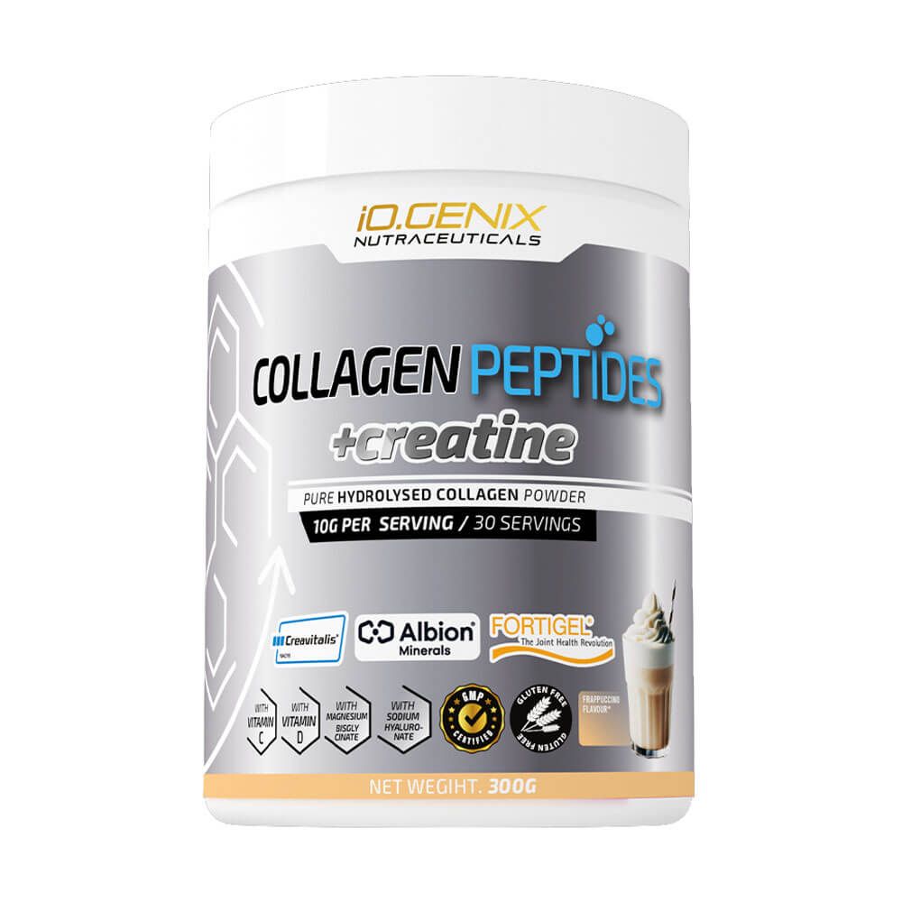 Collagen Peptides + Creatine - 300g - Capuchino - Colágeno - Io.genix_0