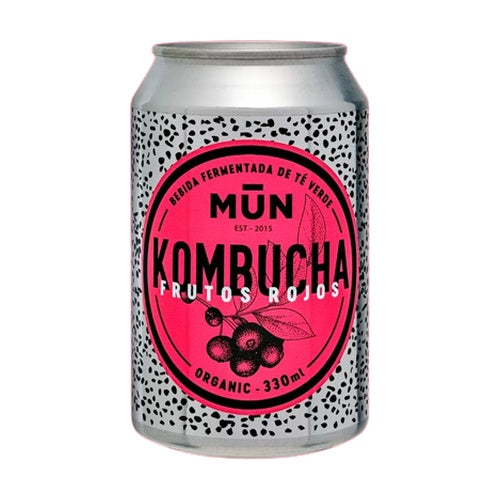 Kombucha Frutos Rojos Lata ECO Mun 330 ml