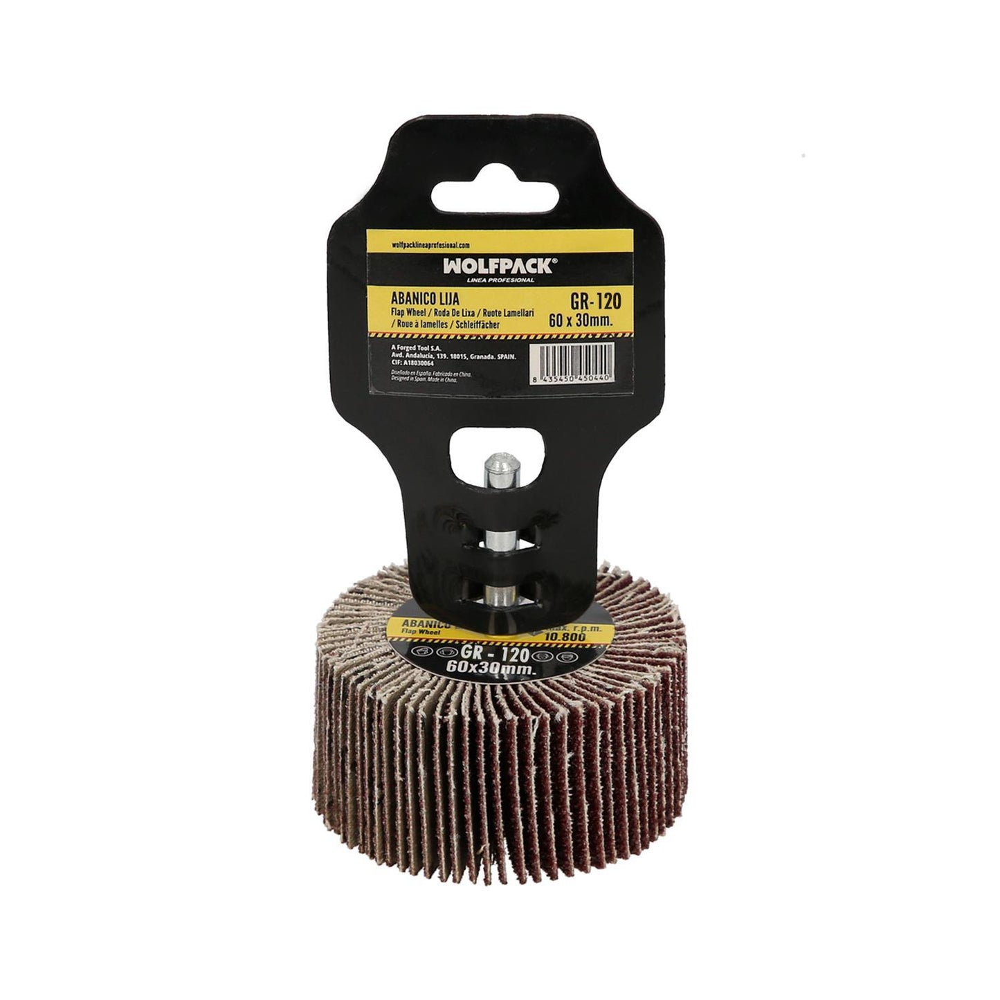 Abanico Lija Grano 120 Medida Ø 60 X 30 Mm. Disco Abrasivo Laminas, Ruedas Mil Hojas, Ruedas Abrasivas,lijado,desbaste,pulir